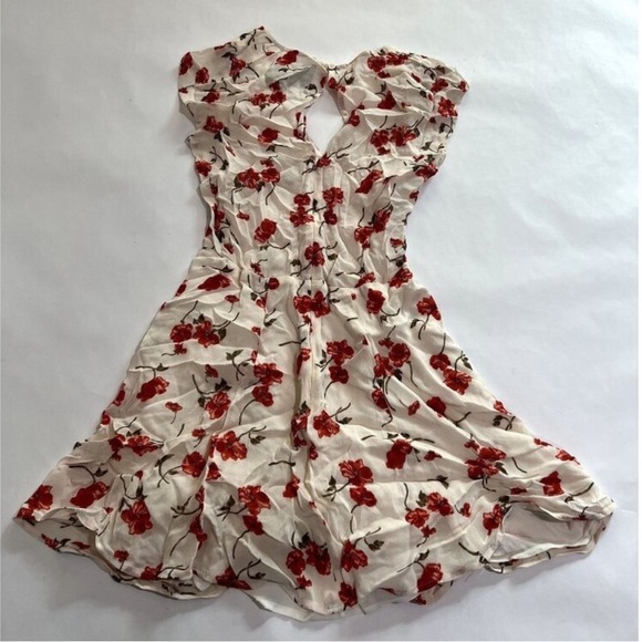 Reformation v neck mini dress size 0 - Picture 2 of 3